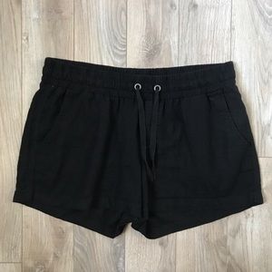 Old Navy Linen Black Shorts